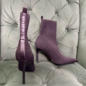 Elegant Black Women's Woven Ankle Boots